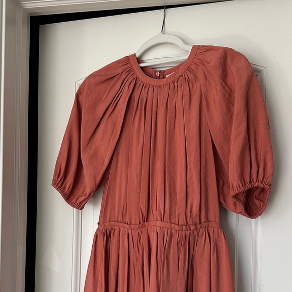 Ulla Johnson Terracotta Midi Dress - Picture 4 of 5
